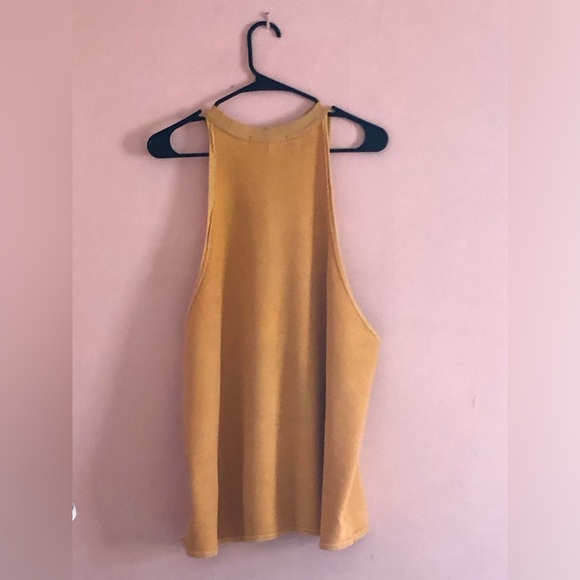 We The Free Tops - Free People/We the Free 100% Cotton Yellow/Mustard Colored Top